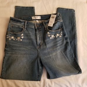 Abercrombie & Fitch Curve Love Super Skinny Ankle High Rise sz 8/29R